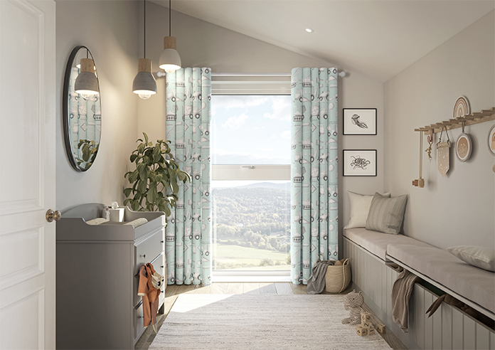 Tinker Town, Seafoam - Made to Measure Curtains - Image 14